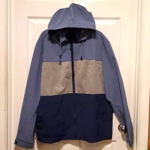 Kenneth Cole Lightweight Rain Soft Shell Removable Hoodie Men's Jacket - XL